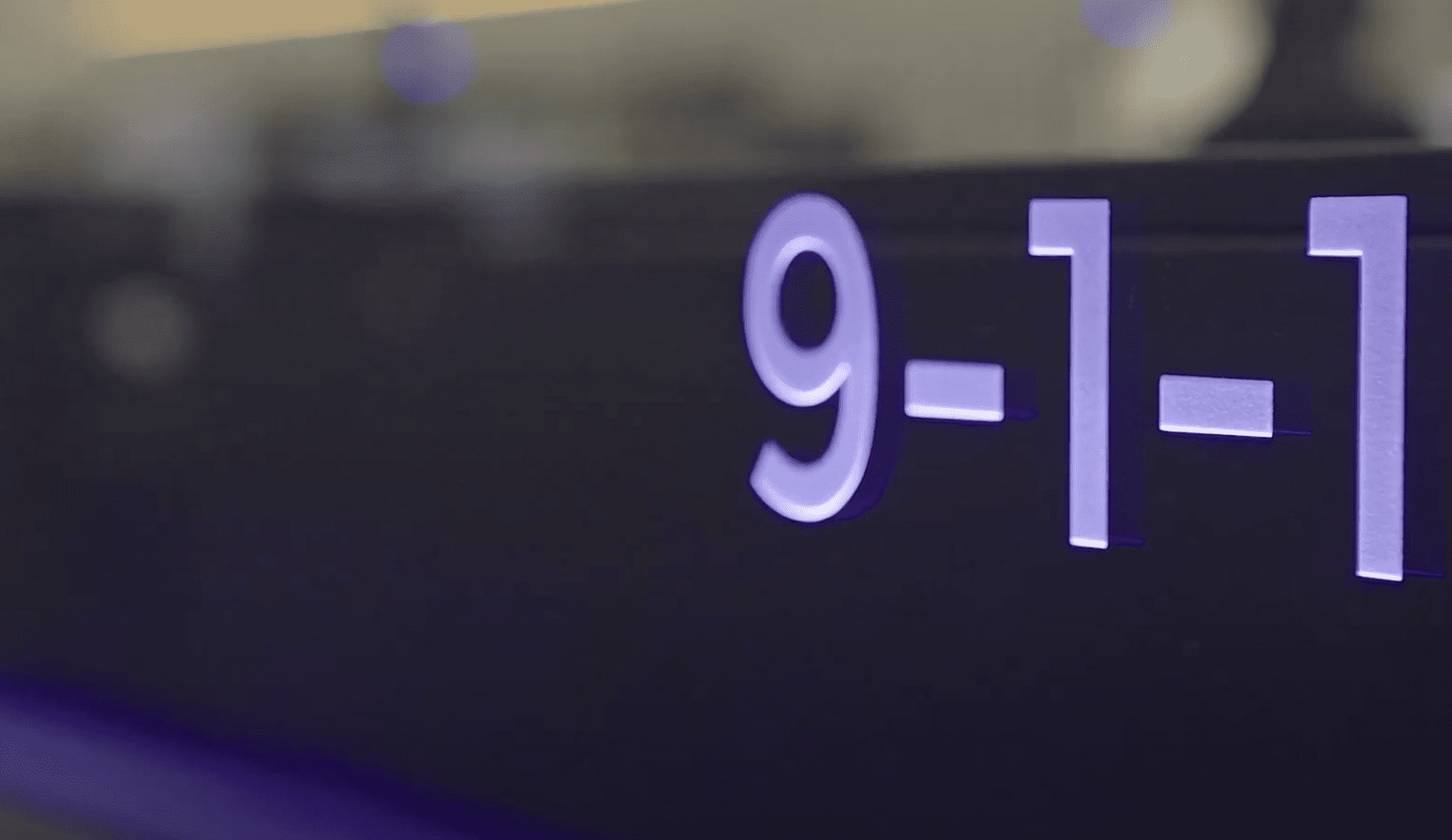 911 sign at El Paso 911 offices